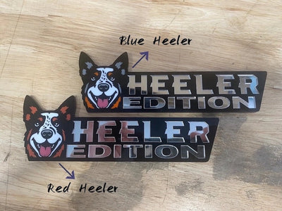 Red Heeler Car Badge Laser Cutting Car Emblem CE040