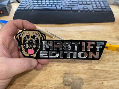 Mastiff Car Badge Laser Cutting Car Emblem CE044