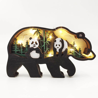 Walking Panda  Carving Handcraft Gift