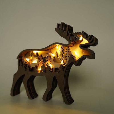 Moose Carving Handcraft Gift