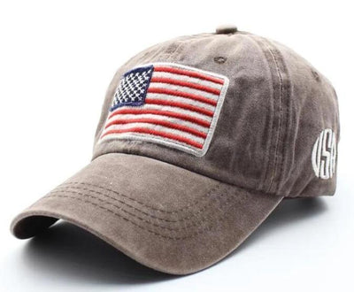 Gorra de béisbol con bandera estadounidense Gorra de camionero con bandera de EE. UU.