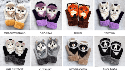 Luvas de animais tricotadas à mão【COMPRE 2 FRETE GRÁTIS】