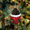 Cocker Spaniel In Snow Pocket Christmas Ornament SP220