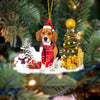 Beagle Christmas Ornament SM013