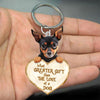 Miniature Pinchers What Greater Gift Than The Love Of A Dog Acrylic Keychain GG037