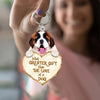 Saint Bernard What Greater Gift Than The Love Of A Dog Acrylic Keychain GG079