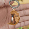 Stafford Shire Bull Terrier Forever In My Heart Acrylic Keychain FK057