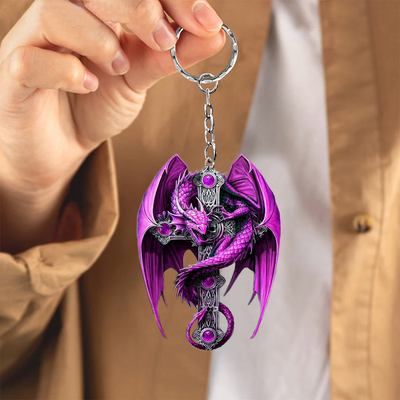 Gift For Dragon Lover Acrylic Keychain DK011