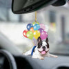 French Bulldog Fly With Bubbles Car Hanging Ornament BC032