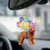Labradoodle Fly With Bubbles Car Hanging Ornament BC033