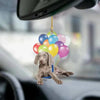 Weimaraner Fly With Bubbles Car Hanging Ornament BC036