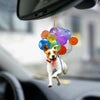 Jack Russell Terrier Fly With Bubbles Car Hanging Ornament BC039