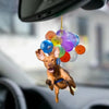Vizsla Fly With Bubbles Car Hanging Ornament BC048