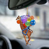 Giraffe Fly With Bubbles Car Hanging Ornament BC066