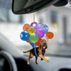 Bloodhound Fly With Bubbles Car Hanging Ornament BC083
