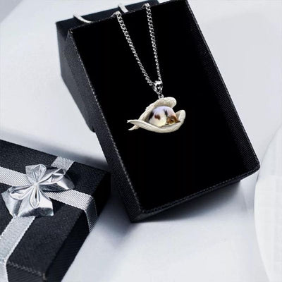 Papillon Sleeping Angel Stainless Steel Necklace SN102