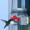 Beautiful Mason Jar Hummingbird Feeder w / Three Ports