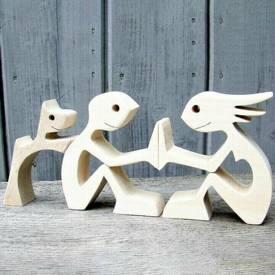 🐕Pet lover gifts | Wood sculpture | Table ornaments | Carved wood decor | Pet memorial | For puppies | Christmas Gift