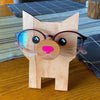 Handmade Glasses Stand F279 Lovely Cat